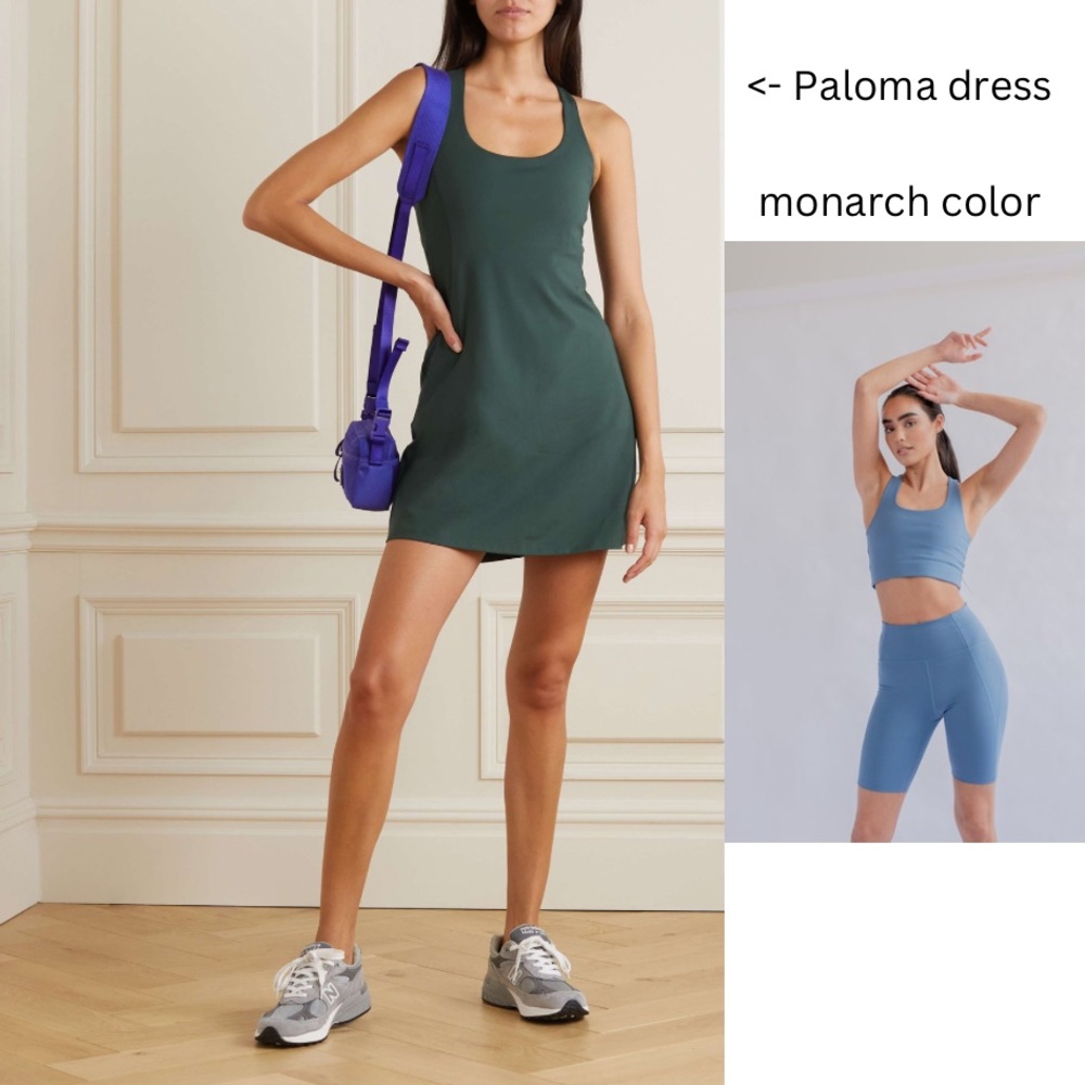 NWT Paloma exercise dress girlfriend collective lmt ed color monarch size s